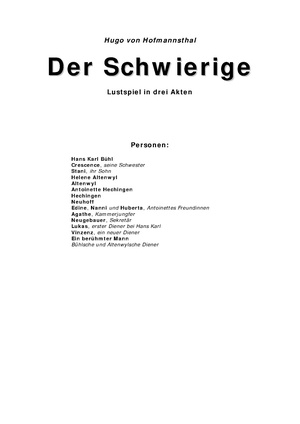 Hugo von Hofmannsthal Der Schwierige.pdf